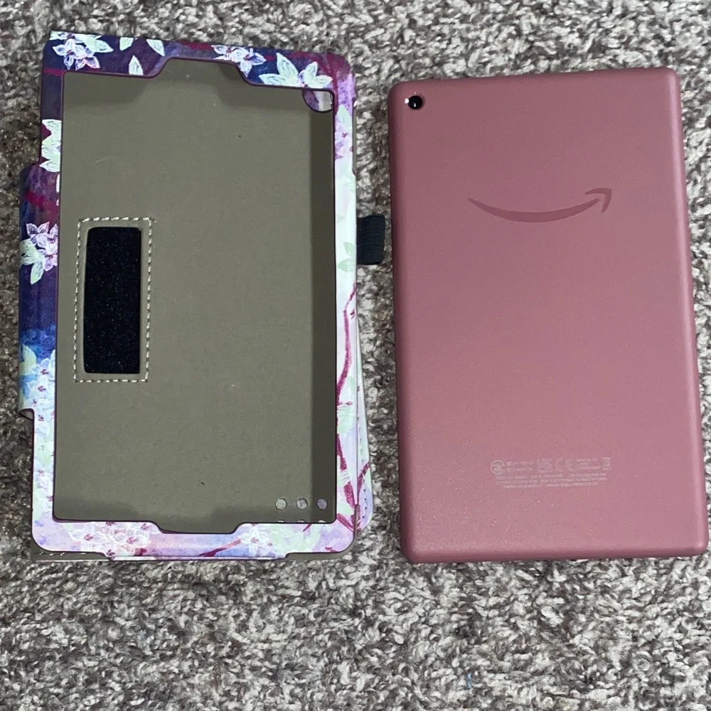 Kindle - Purple with Floral Case